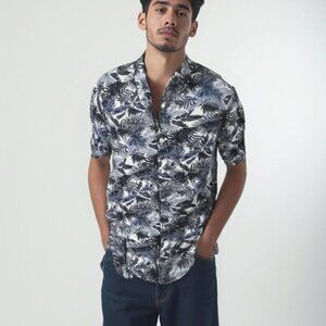 Public Beach Linen Shirt M